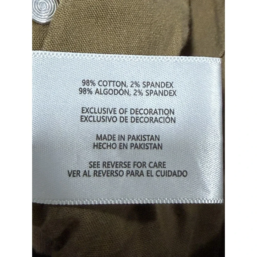Banana Republic Mens 31x28 Khaki Brown Cotton Stretch Five Pocket Pants Chinos